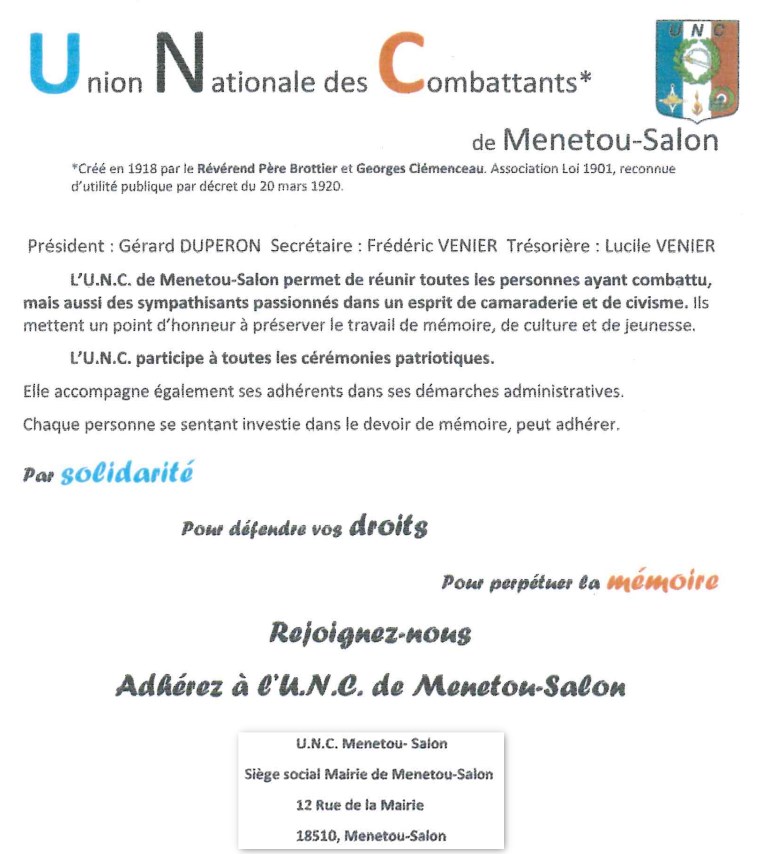 Infos UNC